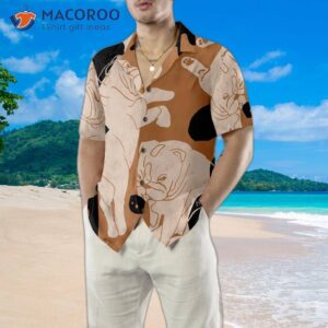 bulldog illustration hawaiian shirt 4