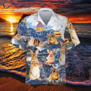 bunny and easter egg hawaiian shirt hunt shirt 2