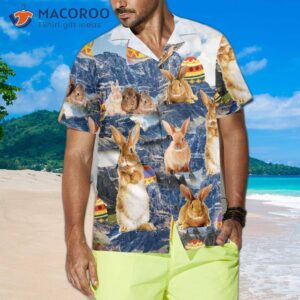 bunny and easter egg hawaiian shirt hunt shirt 3