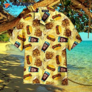 burger life is better with a food lover s yellow hawaiian shirt 0