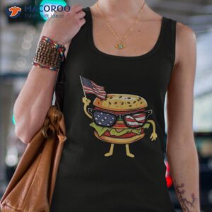 burger sunglasses american flag usa 4th of july shirt tank top 4