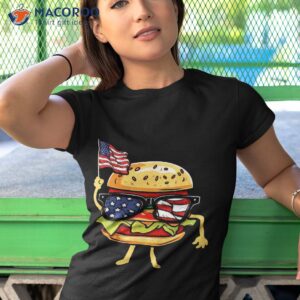 burger sunglasses american flag usa 4th of july shirt tshirt 1