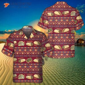 burgundy taco mexican folk hawaiian shirt funny shirts for and gift lover 5