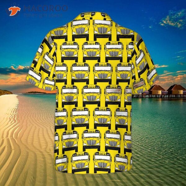 Bus Driver School Pattern Hawaiian Shirt