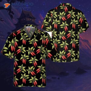 bush of red chili peppers hawaiian shirt funny pepper shirt for hot 0