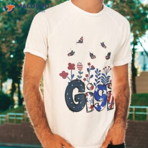 butterflies gigi 4th of july happy usa independence christm shirt tshirt