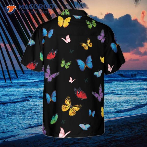 Butterfly-patterned Hawaiian Seamless Shirt