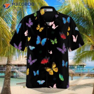 butterfly patterned hawaiian seamless shirt 2