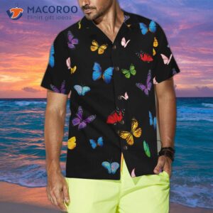 butterfly patterned hawaiian seamless shirt 3