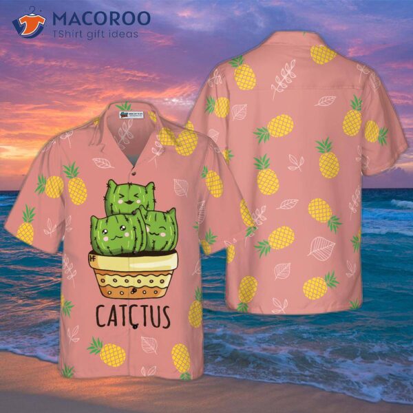Cactus And Pineapple Hawaiian Shirt
