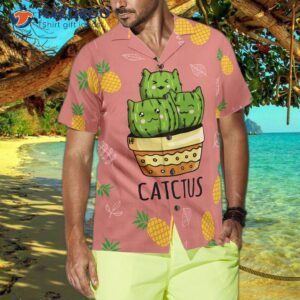 cactus and pineapple hawaiian shirt 3