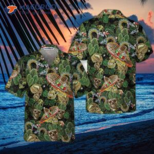 Cactus And Skull Hawaiian Shirt, Cool Gift For