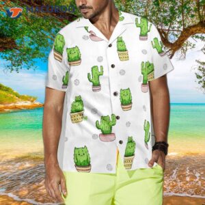 cactus cats hawaiian shirt 3