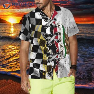 california racing flag hawaiian shirt 3