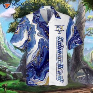 caloosa steel blue marble hawaiian shirt 2