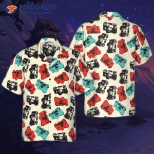 camera seamless pattern shirt for s hawaiian 0