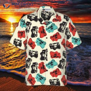 camera seamless pattern shirt for s hawaiian 2