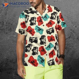 camera seamless pattern shirt for s hawaiian 3