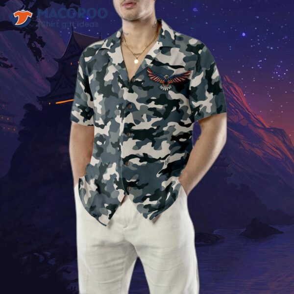 “camo American By Birth, Veteran Choice: Best Gift For Veterans Day, Independence And Memorial Day Hawaiian Shirt”