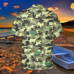 Camouflage Cow Hawaiian Shirt, Shirt For And , Funny Print