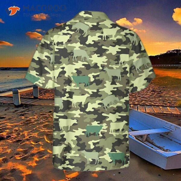 Camouflage Cow Hawaiian Shirt, Shirt For And , Funny Print