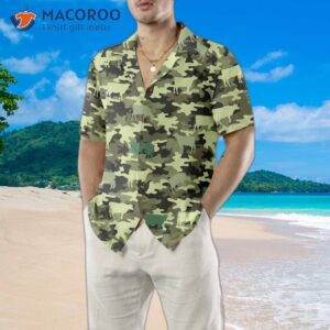 camouflage cow hawaiian shirt shirt for and funny print 4