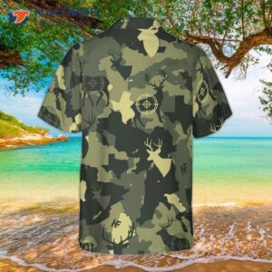 Camouflage Deer Texas Gun Hunting Hawaiian Shirt, Short Sleeve Camo Proud Shirt For