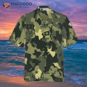 camouflage deer texas gun hunting hawaiian shirt short sleeve camo proud shirt for 2