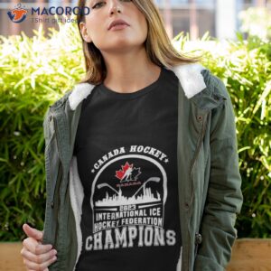 canada hockey 2023 international ice hockey federation champions skyline shirt tshirt 4