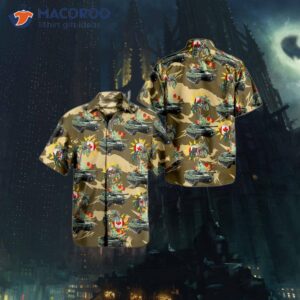 Canadian Army Leopard 2a4 Tank Hawaiian-style Shirt