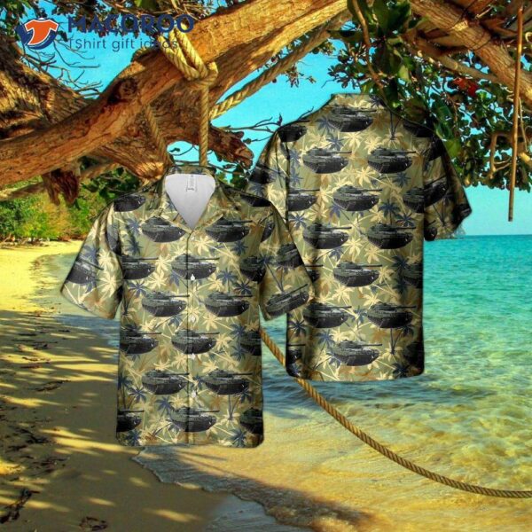 Canadian Army Leopard 2a4 Tank Hawaiian-style Shirt