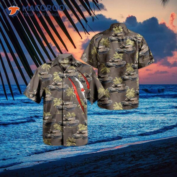 Canadian Army Leopard 2a4m Hawaiian-style Shirt