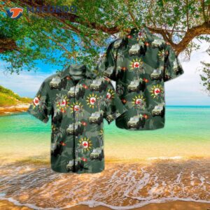 Canadian Army Lsvw Military Truck Hawaiian-style Shirt