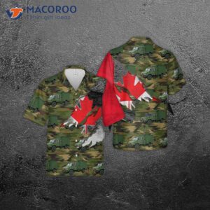 Canadian Army Lsvw Military Truck Hawaiian-style Shirt