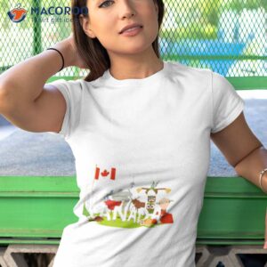 canadian national symbols composition flat shirt tshirt 1