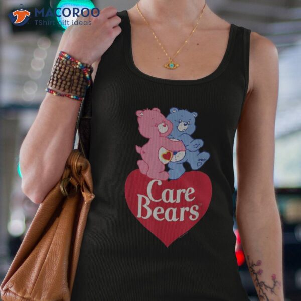 Care Bears Grumpy & Love-a-lot Bear Hugging Heart Logo Shirt