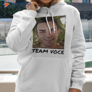 Carolyn Wearing A Team Voce Shirt