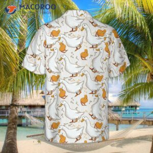 cartoon duck hawaiian shirt for 1