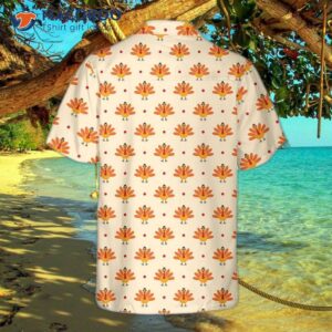 cartoon turkey bird and polka dot hawaiian shirt funny gobble gift for thanksgiving day 1
