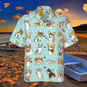 cartoon welsh corgi hawaiian shirt best dog for lovers gifts 2