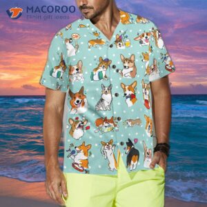 cartoon welsh corgi hawaiian shirt best dog for lovers gifts 3