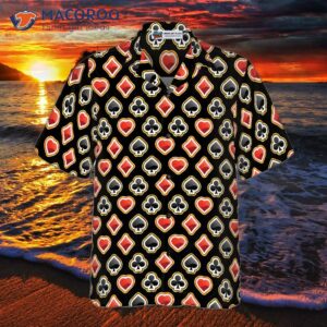 casino style poker black background hawaiian shirt 3