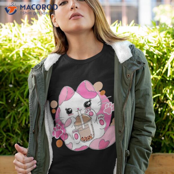 Bubble Milk Tea Boba Cute Bear Kawaii Aesthetic T-Shirt