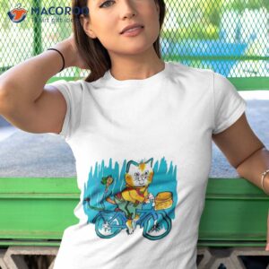 cat funny png cat rides a bike shirt tshirt 1