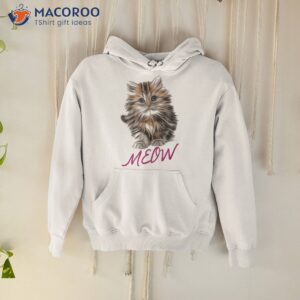 Cat Shirt Meow Kitty Funny Cats Mom And Dad Gift
