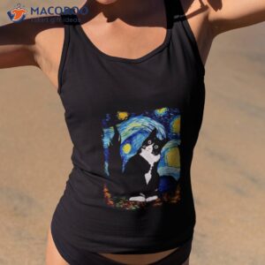 cat starry night shirt tank top 2