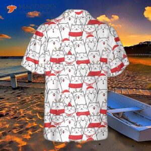 Cat The Red Christmas Hawaiian Shirt, Cute Best Gift Idea