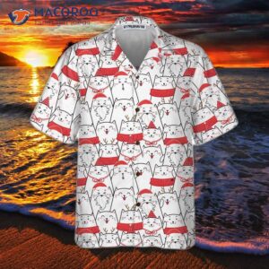 cat the red christmas hawaiian shirt cute best gift idea 2
