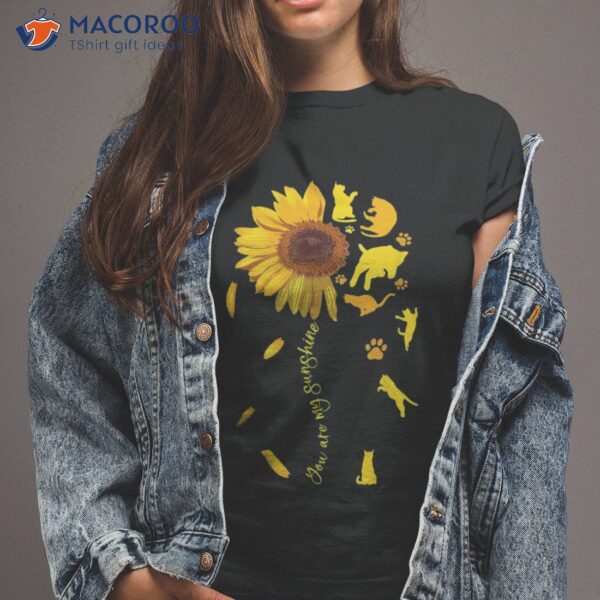 Cat Tshirt, Lover Shirt, Sunflower Flower Shirt