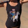 Cat Unicorn Us American Flag 4th Of July Fourth Animals Girl Shirt